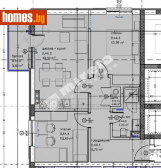 Тристаен, 84m² - Апартамент за продажба - 114031341