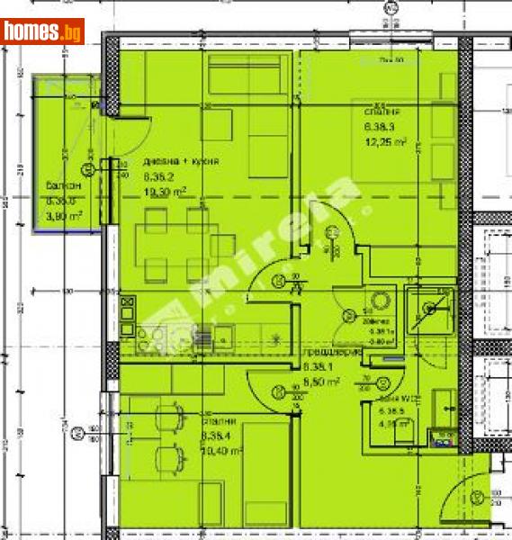 Тристаен, 84m² -  Кайсиева Градина, Варна - Апартамент за продажба - МИРЕЛА - 114031343