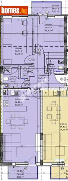Тристаен, 103m² -  Кайсиева Градина, Варна - Апартамент за продажба - МИРЕЛА - 114031362