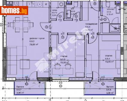 Тристаен, 114m² - Апартамент за продажба - 114031386