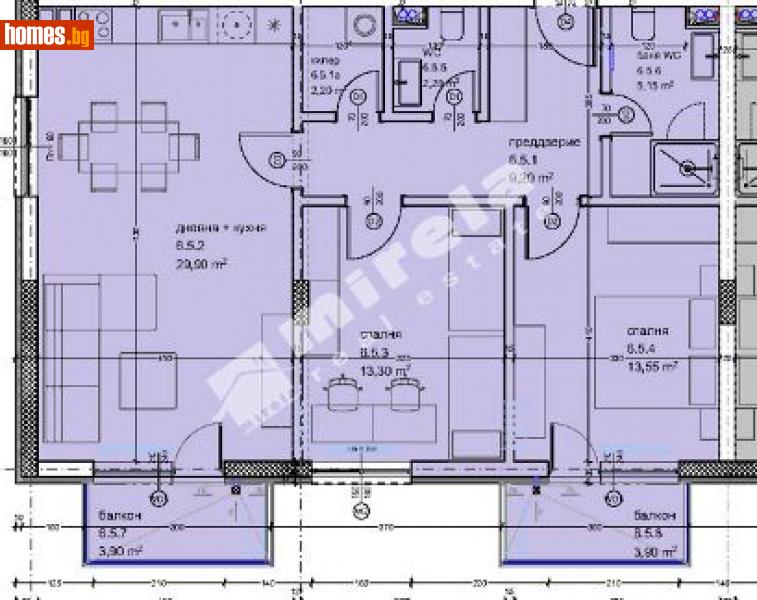 Тристаен, 114m² -  Кайсиева Градина, Варна - Апартамент за продажба - МИРЕЛА - 114031386