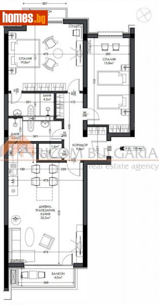 Тристаен, 131m² - Кв. Виница, Варна - Апартамент за продажба - РИКОМ БЪЛГАРИЯ ЕООД - 114036014