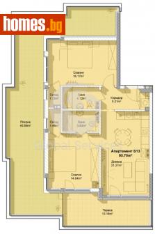 Тристаен, 109m² - Апартамент за продажба - 114044943