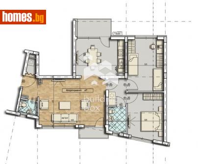 Тристаен, 122m² - Апартамент за продажба - 114050647