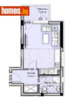 Едностаен, 50m² - Апартамент за продажба - 114057283