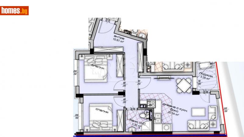 Тристаен, 84m² - Кв. Владиславово, Варна - Апартамент за продажба - Руди Кей - 114057290