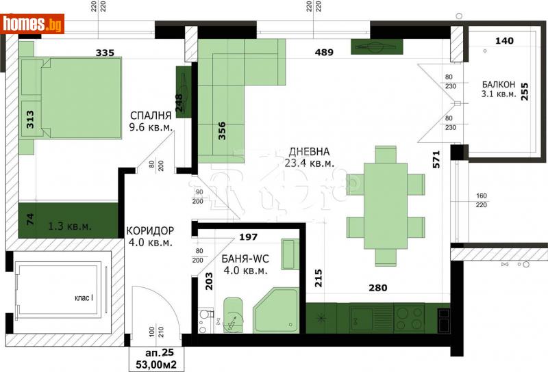 Двустаен, 60m² -  Кайсиева Градина, Варна - Апартамент за продажба - Руди Кей - 114074286