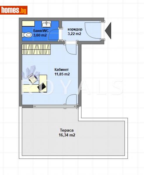 Едностаен, 39m² - Кв. Аспарухово, Варна - Апартамент за продажба - РОЯЛС - 114100369