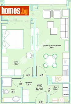 Двустаен, 74m² - Апартамент за продажба - 114125589