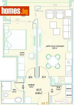 Двустаен, 75m² - Апартамент за продажба - 114125610