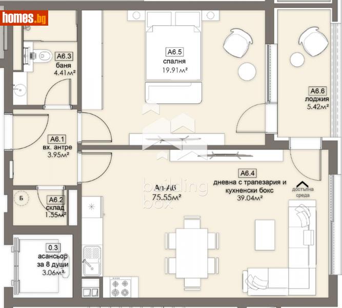 Двустаен, 86m² - Жк. Люлин 5, София - Апартамент за продажба - Билдинг Бокс - 114128693