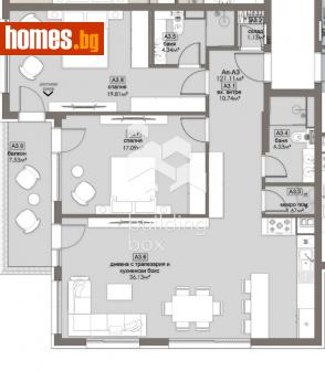 Тристаен, 138m² - Апартамент за продажба - 114128990
