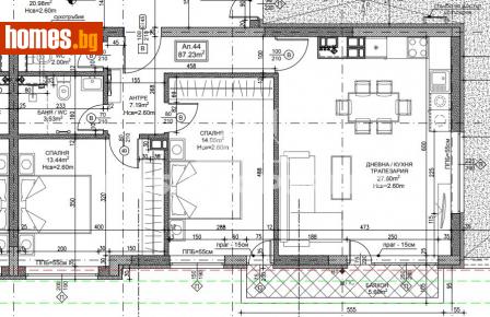 Тристаен, 103m² - Апартамент за продажба - 114141231