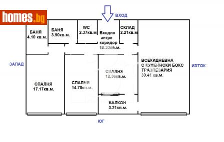 Четиристаен, 148m² - Апартамент за продажба - 114142419