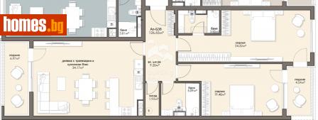 Тристаен, 145m² - Апартамент за продажба - 114146069