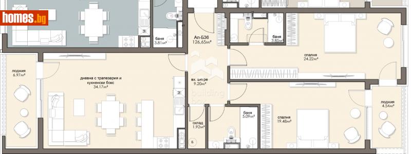 Тристаен, 145m² - Жк. Люлин 5, София - Апартамент за продажба - Билдинг Бокс - 114146069