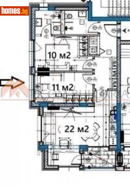 Тристаен, 91m² - Жк. Изгрев, Варна - Апартамент за продажба - РИКОМ БЪЛГАРИЯ ЕООД - 114147697