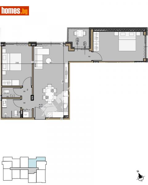 Тристаен, 99m² - Кв. Малинова Долина, София - Апартамент за продажба - МИРЕЛА - 114158204