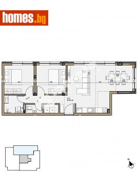 Тристаен, 99m² - Апартамент за продажба - 114158210