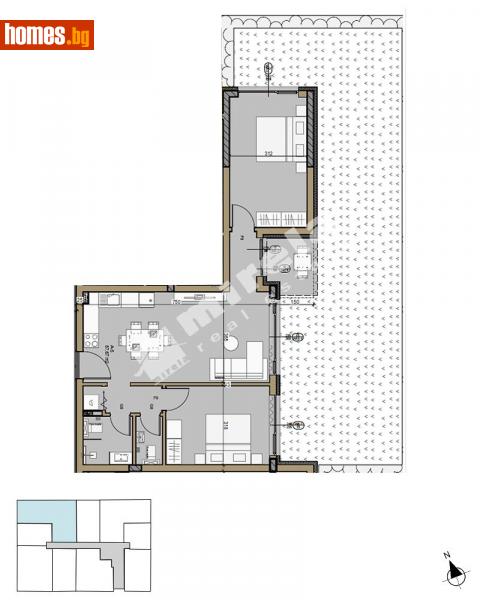 Тристаен, 97m² - Кв. Малинова Долина, София - Апартамент за продажба - МИРЕЛА - 114158277