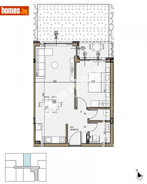 Двустаен, 77m² - Кв. Малинова Долина, София - Апартамент за продажба - МИРЕЛА - 114158283