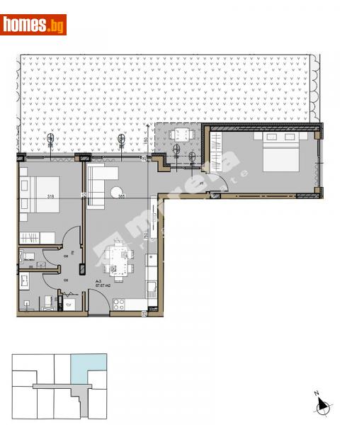 Тристаен, 97m² - Кв. Малинова Долина, София - Апартамент за продажба - МИРЕЛА - 114158289