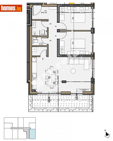 Тристаен, 103m² - Кв. Малинова Долина, София - Апартамент за продажба - МИРЕЛА - 114158368