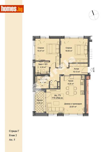 Тристаен, 134m² - Кв. Малинова Долина, София - Апартамент за продажба - МИРЕЛА - 114158407