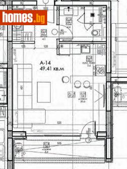 Едностаен, 57m² - Апартамент за продажба - 114159952