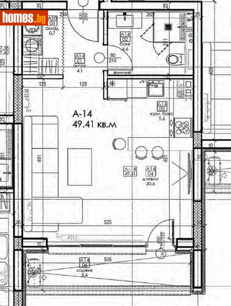 Едностаен, 57m² - Жк. Дружба 2, София - Апартамент за продажба - MD design - 114159952