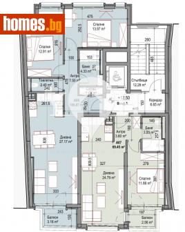 Тристаен, 106m² - Апартамент за продажба - 114168191