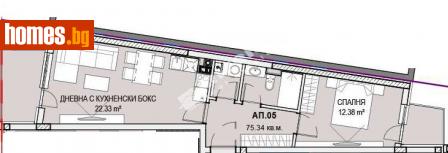 Двустаен, 75m² - Апартамент за продажба - 114174131