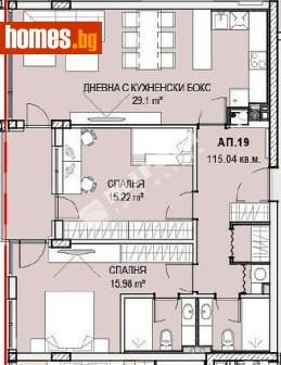 Тристаен, 115m² - Апартамент за продажба - 114174133