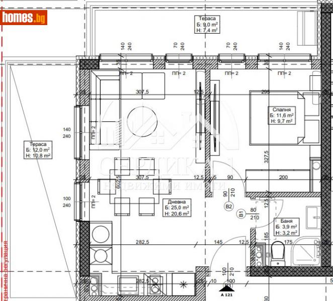 Двустаен, 72m² - Кв. Модерно Предградие, София - Апартамент за продажба - СЕРДИКА 1 НЕДВИЖИМИ ИМОТИ ЕООД - 114187677
