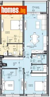 Тристаен, 104m² - Апартамент за продажба - 114200671