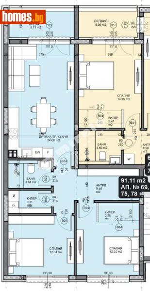 Тристаен, 104m² - Кв. Галата, Варна - Апартамент за продажба - МИРЕЛА - 114200710