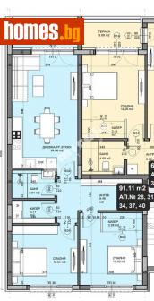 Тристаен, 103m² - Апартамент за продажба - 114200738