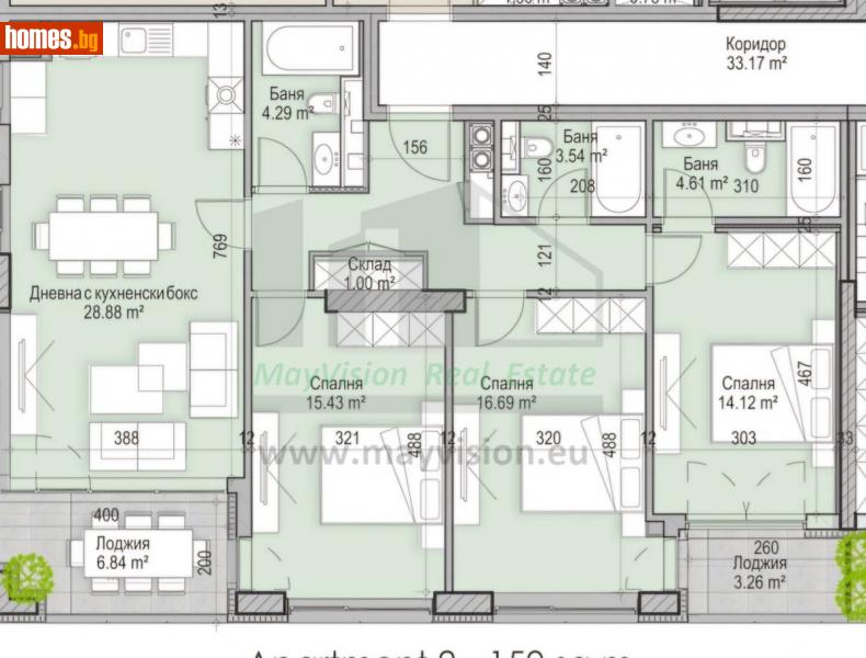 Четиристаен, 150m² - Кв. Кръстова Вада, София - Апартамент за продажба - Myvision Real Estate - 114209930