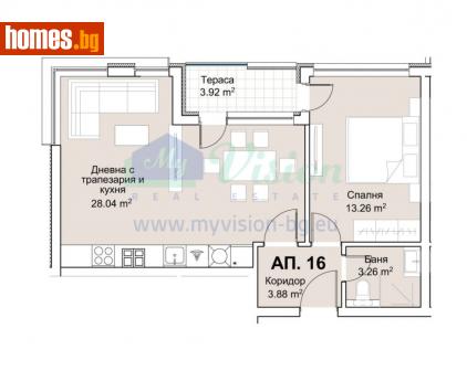 Двустаен, 74m² - Апартамент за продажба - 114209966