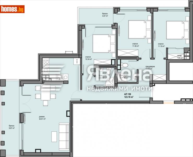 Четиристаен, 145m² - Жк. Левски Г, София - Апартамент за продажба - ЯВЛЕНА - 114240414