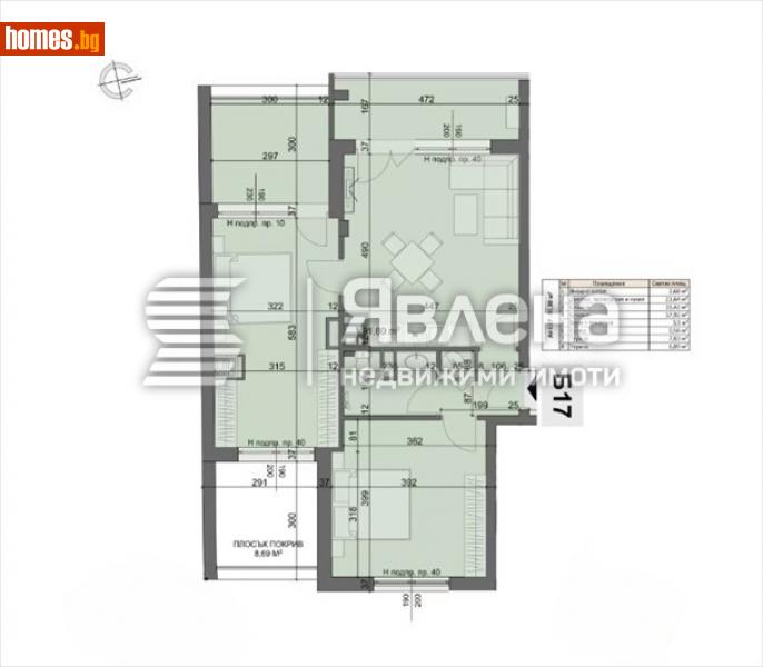 Тристаен, 108m² - Жк. Хаджи Димитър, София - Апартамент за продажба - ЯВЛЕНА - 114240443