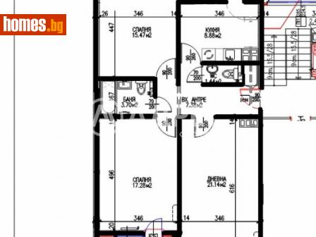 Тристаен, 89m² - Апартамент за продажба - 114252884