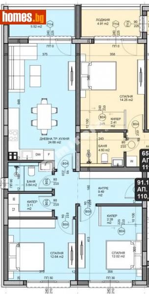 Тристаен, 104m² - Кв. Галата, Варна - Апартамент за продажба - МИРЕЛА - 114253278