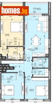 Тристаен, 104m² - Апартамент за продажба - 114253285