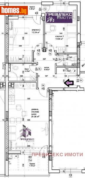 Тристаен, 113m² - Жк. Христо Ботев, Пловдив - Апартамент за продажба - Превилекс имоти ЕООД - 114254820