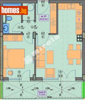 Двустаен, 76m² - Апартамент за продажба - 114268345