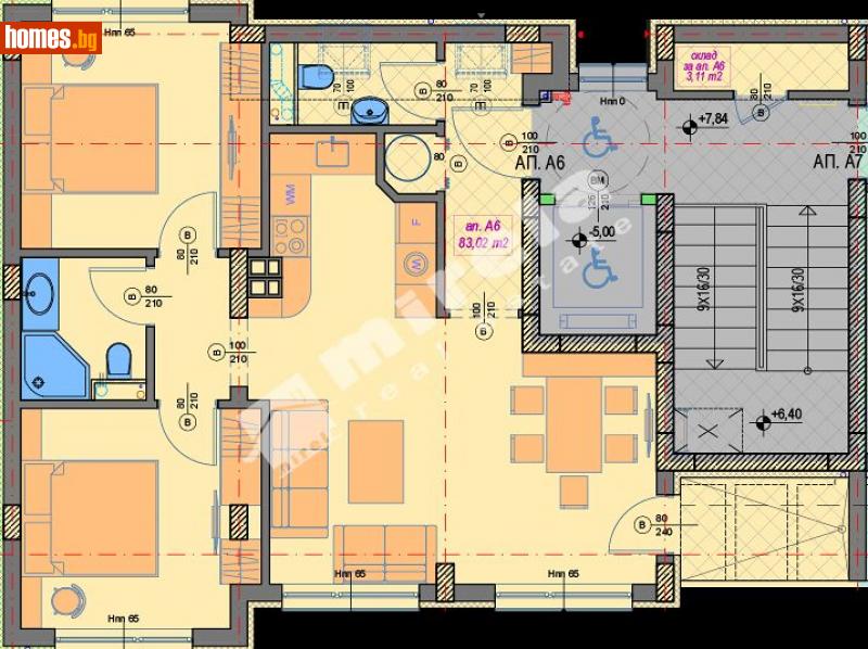 Тристаен, 94m² - Кв. Манастирски Ливади, София - Апартамент за продажба - МИРЕЛА - 114268366