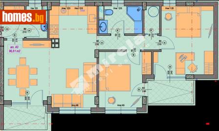 Тристаен, 114m² - Апартамент за продажба - 114268387