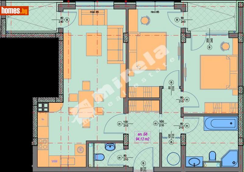 Тристаен, 107m² - Кв. Манастирски Ливади, София - Апартамент за продажба - МИРЕЛА - 114268411
