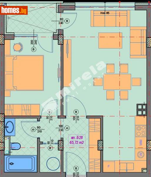 Двустаен, 75m² - Кв. Манастирски Ливади, София - Апартамент за продажба - МИРЕЛА - 114268471
